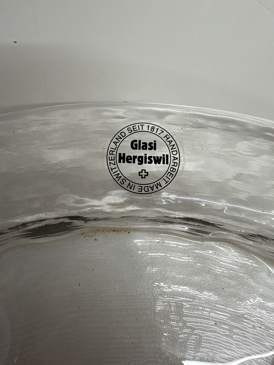 Glasi Hergiswil Servierplatten: Glasi Hergiswil Servierplatte rund mit vier Fächern – Neu (gemäss Beschreibung) aus Wettingen von Carola7 1