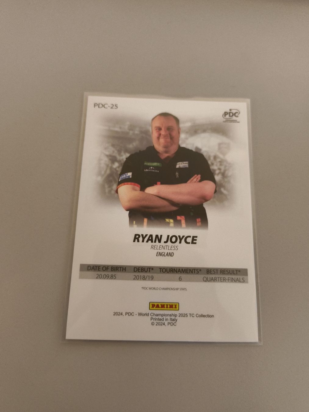 Panini Sammelbilder & Trading cards: Panini PDC Darts 2025 Ryan Joyce Cracked Ice Card – Neu (gemäss Beschreibung) aus Bern von TxZ 1