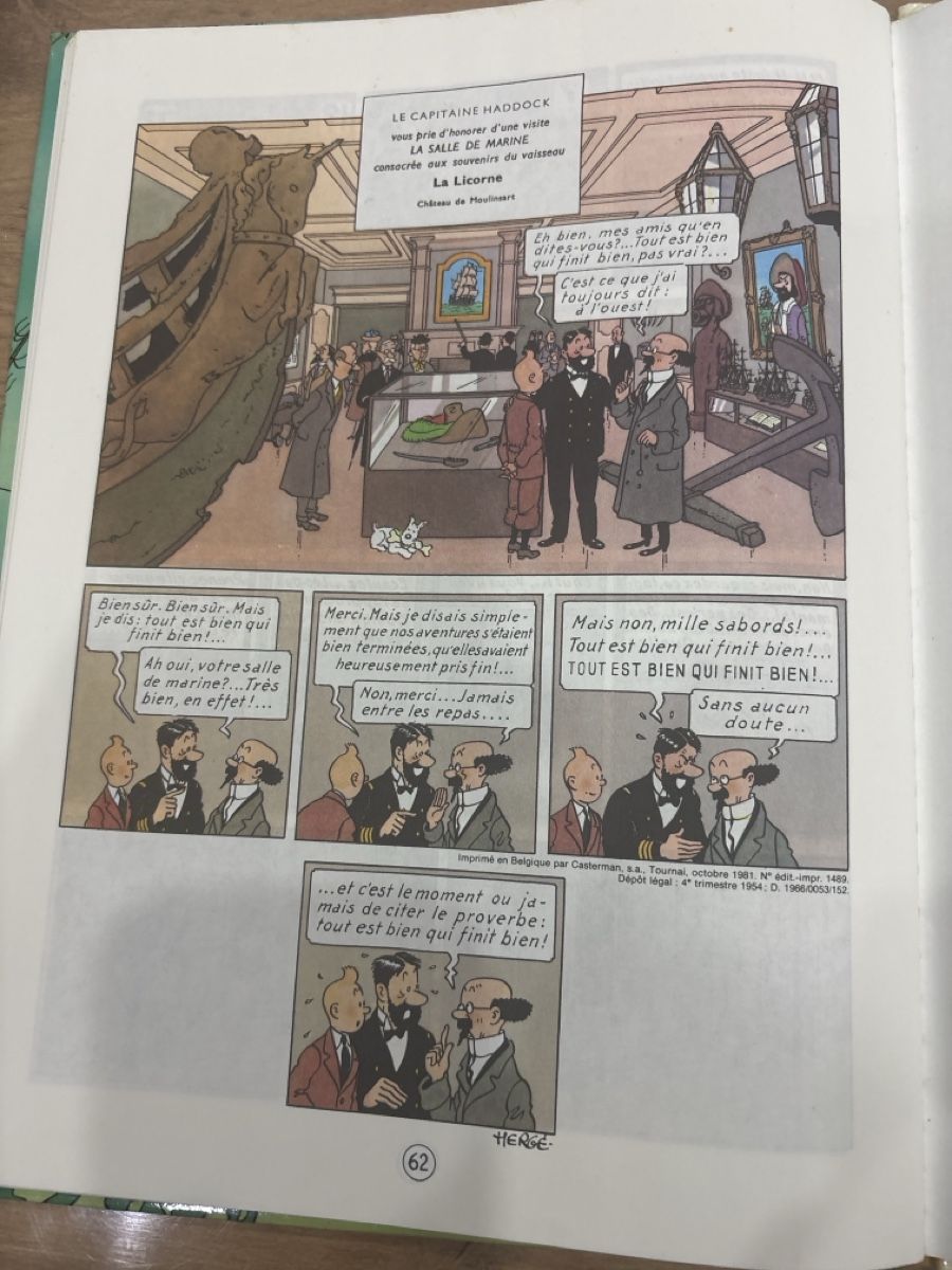 Fumetti: Tintin le trésor de Rackham le rouge – Usato da Porrentruy venduto da Servo26 5