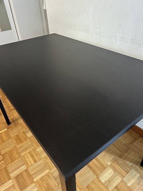 Tavoli: Table à manger 110x67cm noir et 2 chaises noir – Usato da Lausanne venduto da celinech14 1
