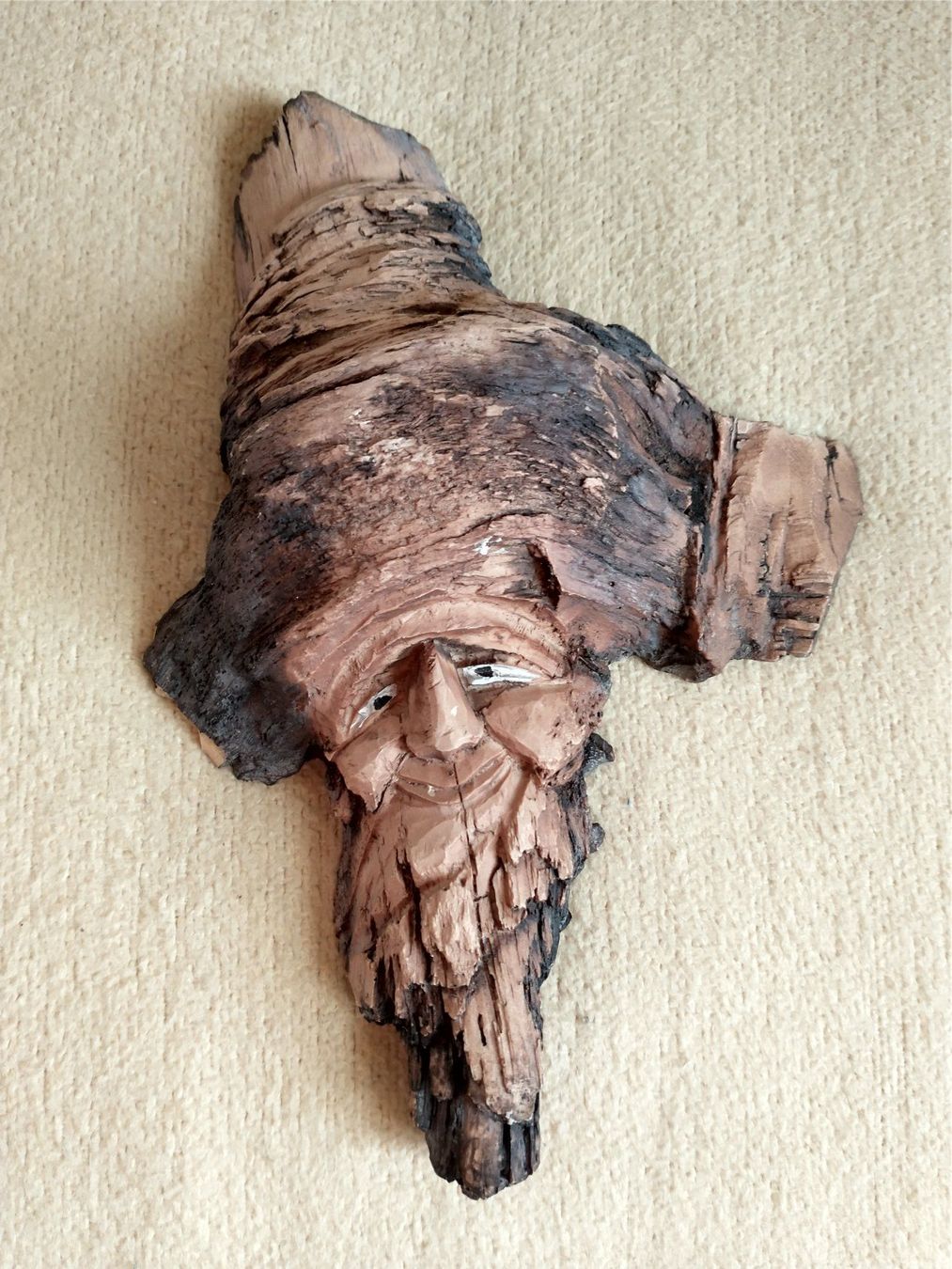 Statuette: Altes Männchen Waldgeist Holz Optik – Usato da Löhningen venduto da Chimae67 1