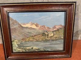 Peinture sur toiles,Lac de montagne, Zermatt