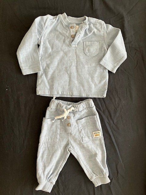 C&A Lotti & Set di vestiti: Ensemble bébé garçon bleu clair, comme neuf! 3/4 mois – Usato da Gampelen venduto da Mari60