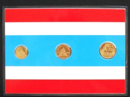 THAILAND - Münzen vergoldet