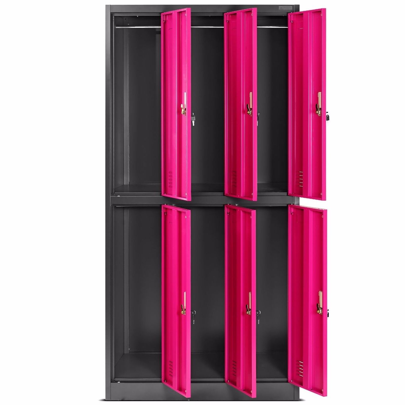 Armadi: Schliessfachschrank 6 Fächer - Anthrazit/Rosa – Nuovo e nell'imballaggio originale da Wallenwil venduto da toesstal-vertrieb 2