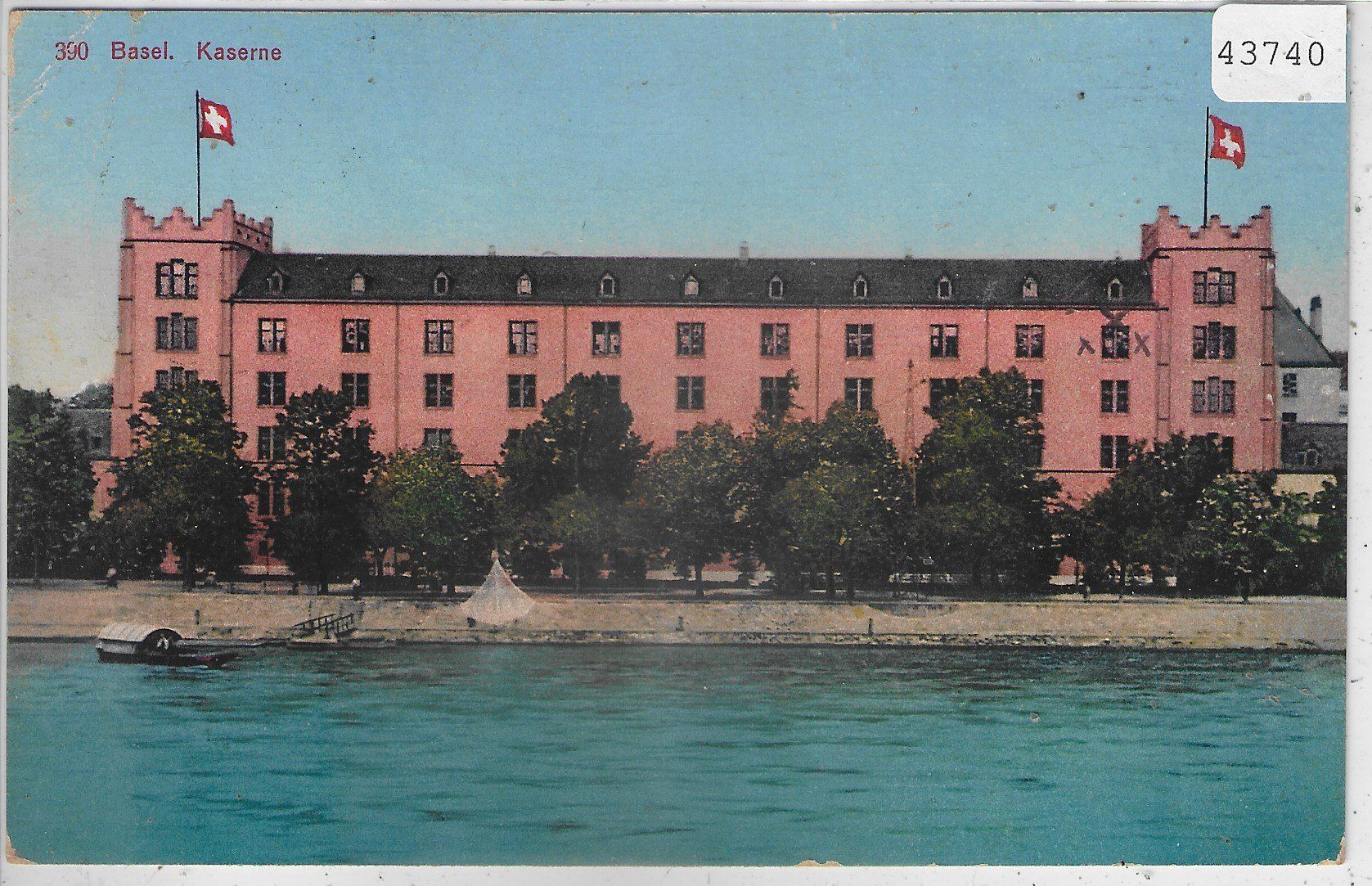 Cartoline postali: Basel - Kaserne - Litho – Usato da Ettingen venduto da Kartenplanet