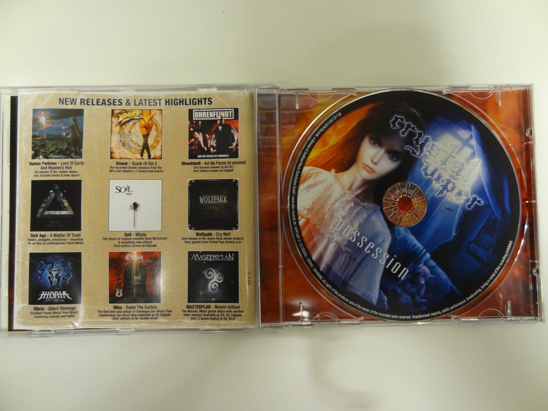 CDs: Crystal Viper - Possession - Limited Edition CD – D'occasion à luzern par musicandart 2