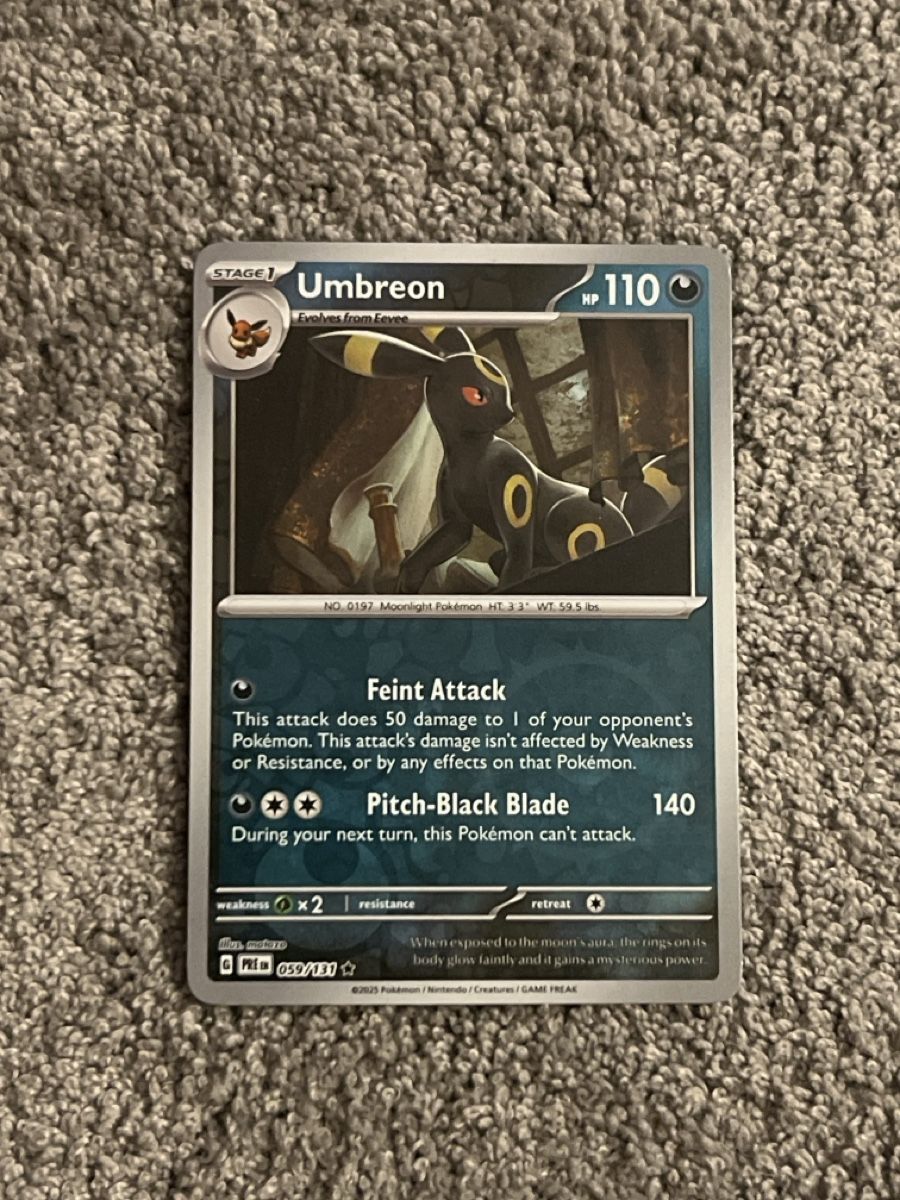 Pokémon Sammelbilder & Trading cards: Pokemon Karte Umbreon 059/131 – Gebraucht aus Wettingen von mort_bi