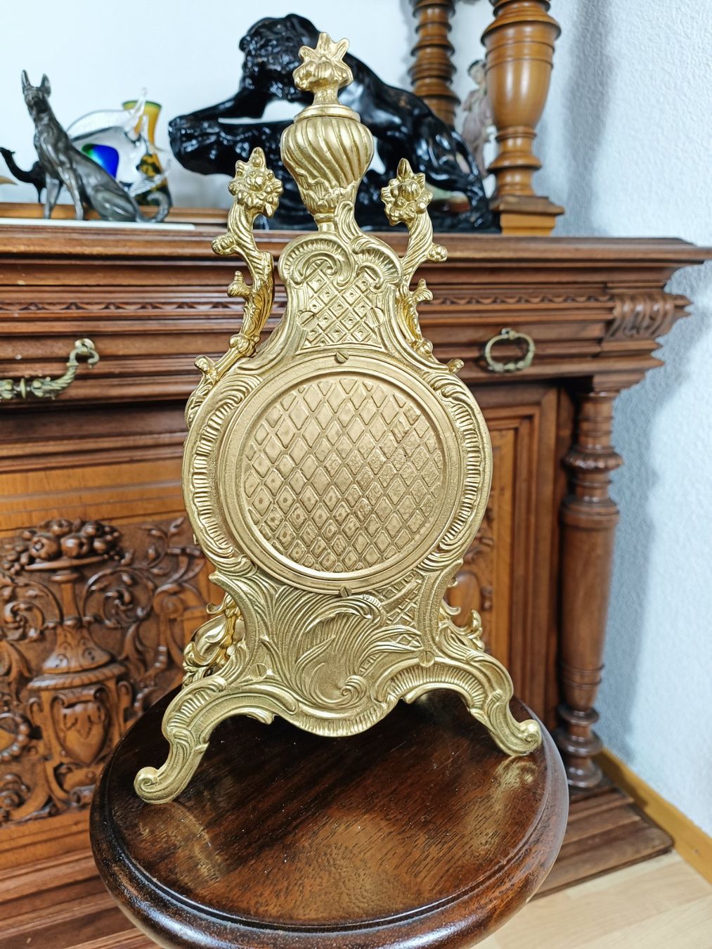 Orologi da terra & Orologi da parete: Kaminuhr Messing Lancini Hermle Barock-Stil – Usato da Steffisburg venduto da ZeitReise_ 2