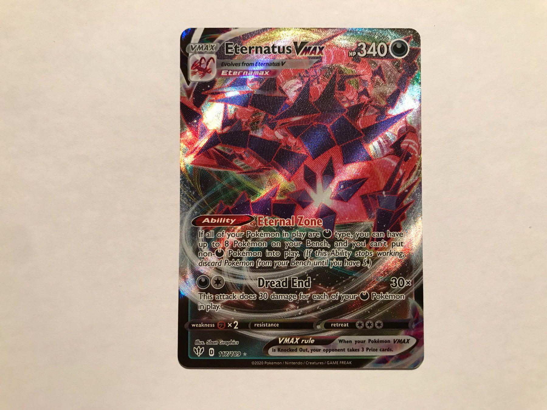 Pokémon Carte collezionabili: Eternatus Vmax Darkness Ablaze EN – Usato da Hagendorn venduto da Pokecollectorch 1