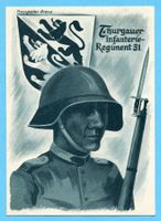 Karte Infanterie Nr. 71 - Inf. Rgt. 31