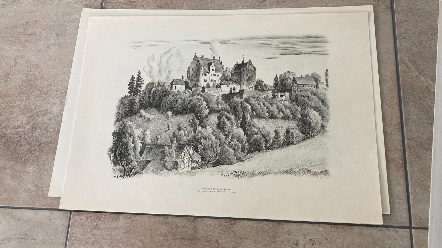 Grafica & Litografie: 12 Originallithographien Kt.Thurgau von Emil E. Schlatter – Usato da Rümlang venduto da Funkey3 4