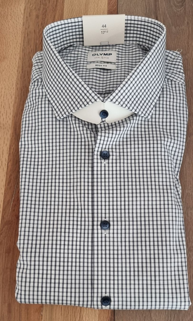 Camicie: Herren Langarm Hemd,karriert,Gr.44/17'1/2 – Nuovo e nell'imballaggio originale da Frauenfeld venduto da Bleeddragon