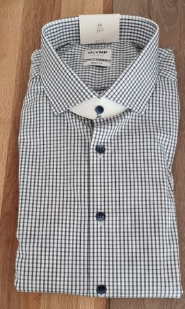 Herren Langarm Hemd,karriert,Gr.44/17'1/2