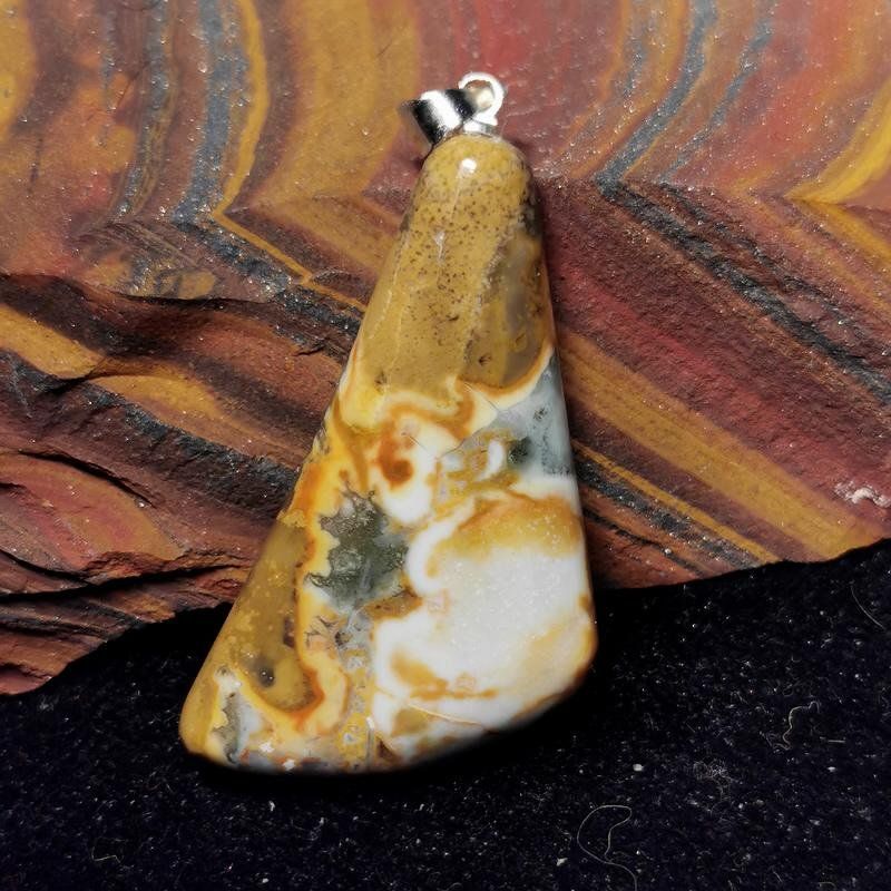 Anhänger: Rainforest Rhyolith Anhänger – Neu und originalverpackt aus Walenstadt von vkt_qc8d 1