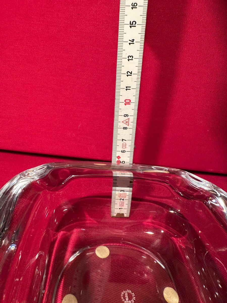 Portacenere: Elegant Vintage Crystal Ashtray – Usato da Lausanne venduto da artnouveau04 4