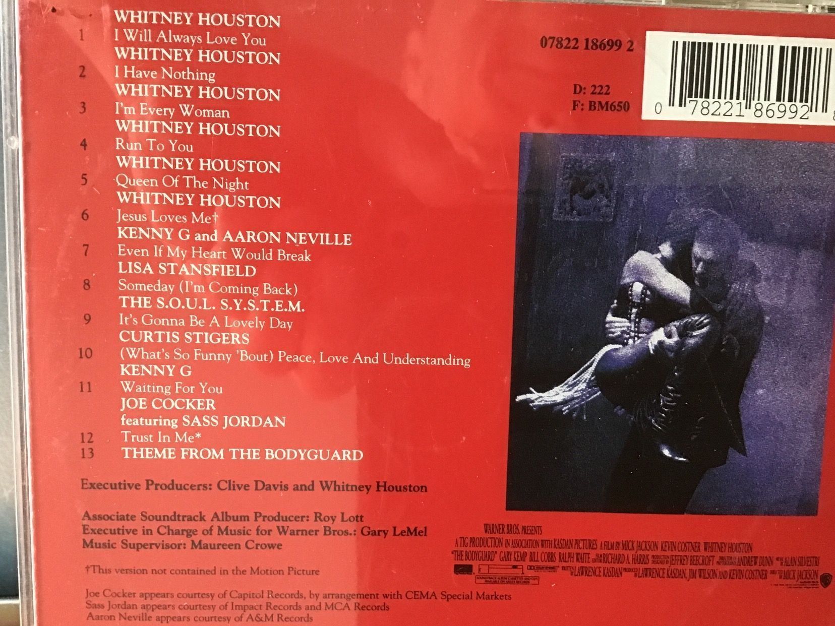 CD: The Bodyguard     Whitney Housten – Usato da Thierachern venduto da sweden08 1