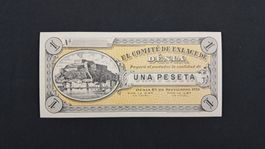 Spanien 1 Peseta 1936 Bankfrisch