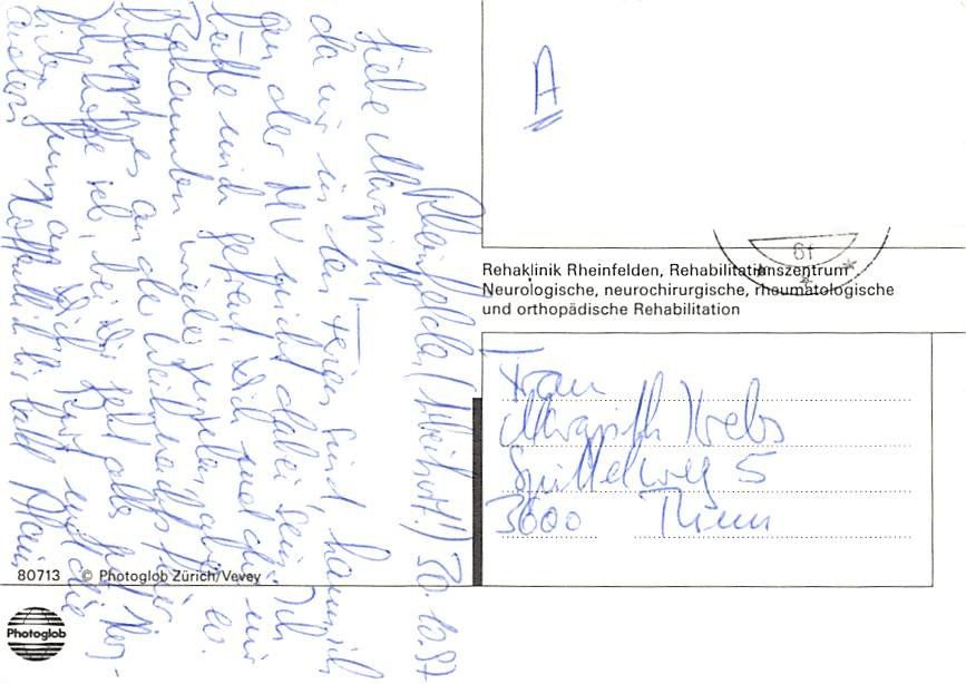 Cartes postales: AG - Rheinfelden – D'occasion à Ottikon b.Kemptth. par Neptun1974 1