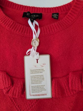 Wollpullover, rot, Gr. L, TED BAKER