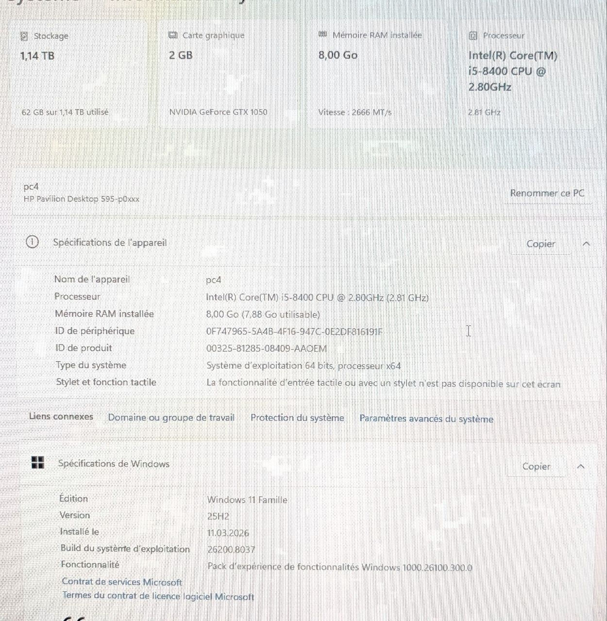 Hewlett Packard PC: Ordinateur HP Pavilion Desktop 564 – Usato da Pully venduto da FlorWoll 2