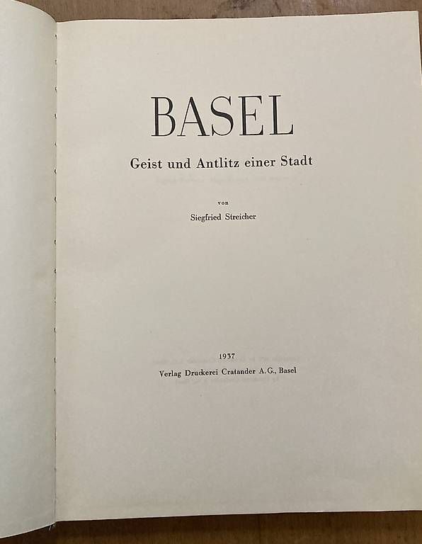 Libri: Basel "Geist und Antlitz einer Stadt" – Usato da Riehen venduto da Albi2010 2