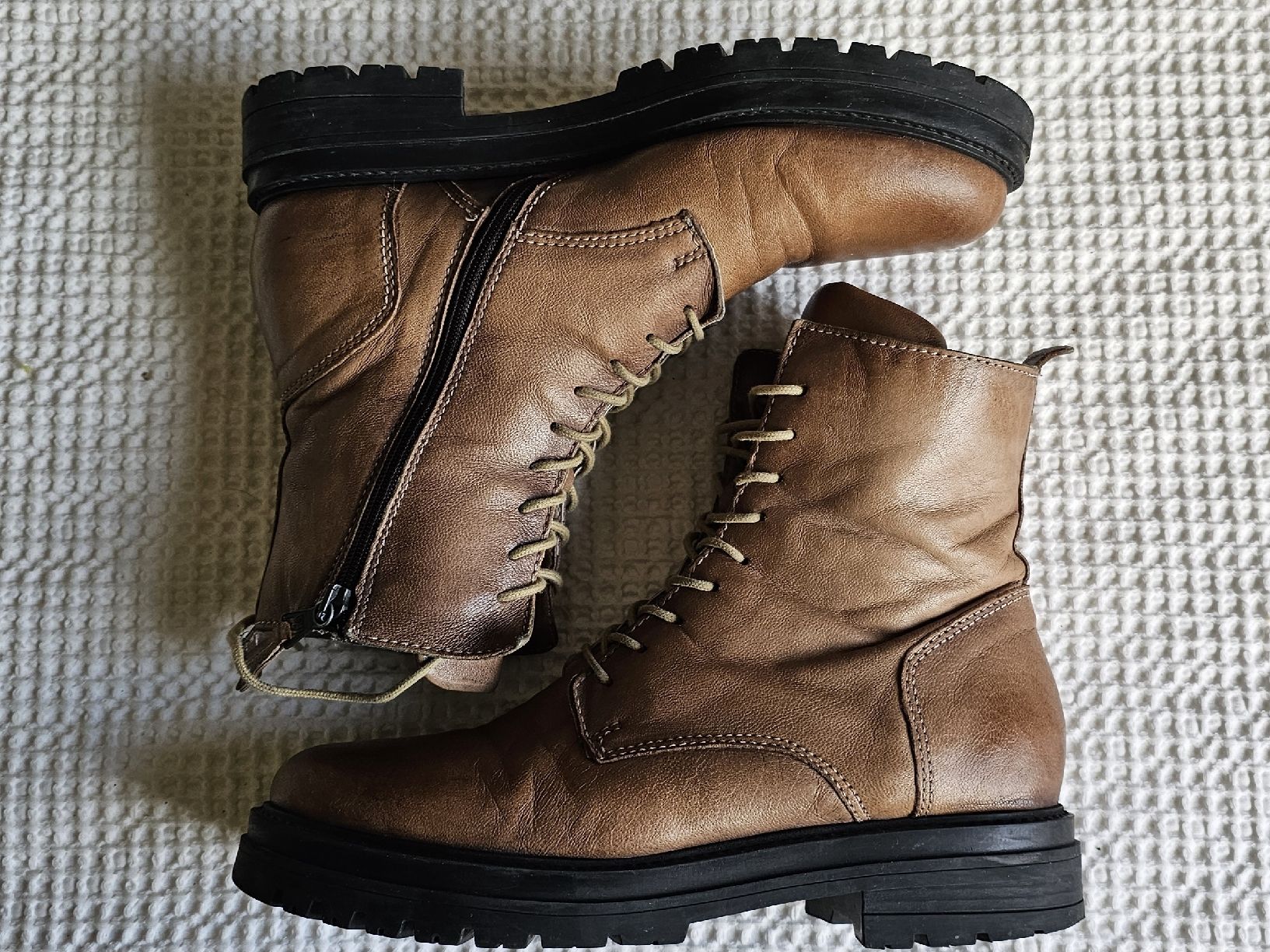Mjus Damenschuhe: Mjus Stiefel - Gr 41 - Hellbraun – Gebraucht aus Kollbrunn von Antikmann 1