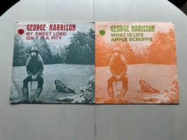 GEORGE HARRISON BEATLES tolle Singles 60's France differnt