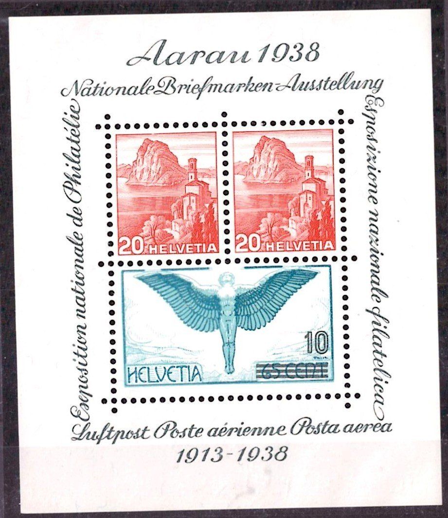 Alle Briefmarken: # 6 --- AARAUERBLOCK  POSTFRISCH – Neu (gemäss Beschreibung) aus Dübendorf von Piero2