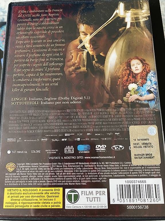Tutti i DVDs: Il Profumo - dvd – Usato da Luzern venduto da AndySang11 1