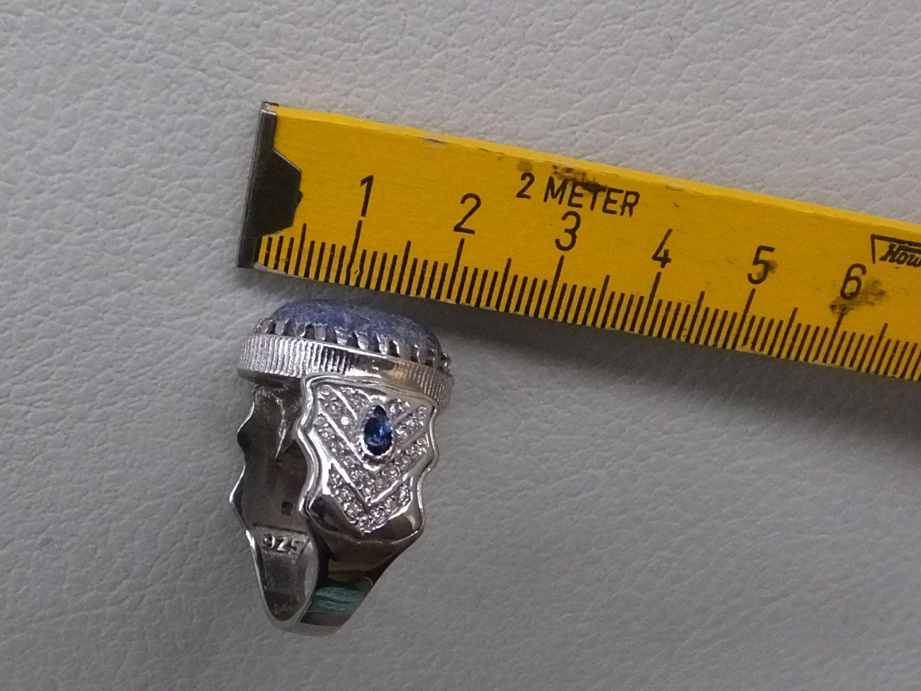 Anelli: Herrenring mit Echtem AZURITE Stein – Usato da Unterentfelden venduto da l654321a 6