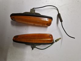 Blinker Orange Paar Paar Glas Kunststoff mit Kabeln