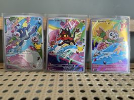 Pokémon Rowlet Litten Popplio MEP Promo 3 Card Set  Set of 3