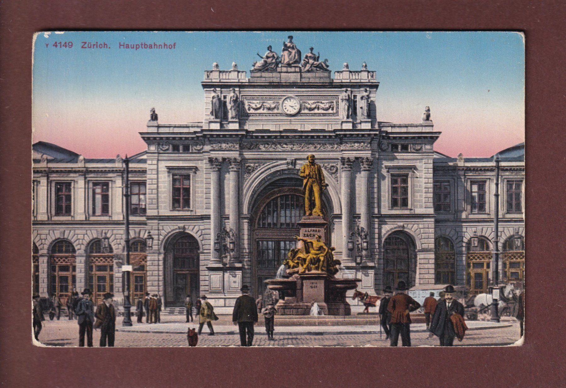 Cartoline postali: ZÜRICH - Hauptbahnhof – Usato da Pully venduto da nicecards