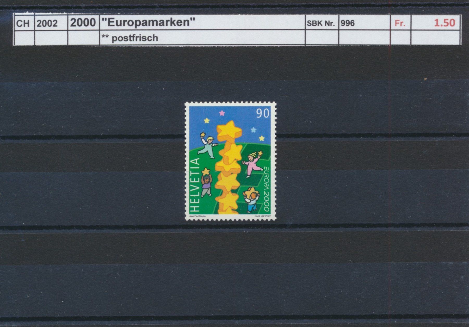 Tous les timbres: 2000 "Europamarke", ** postfrisch – Neuf (Voir description) à Winterthur par Zupogeru