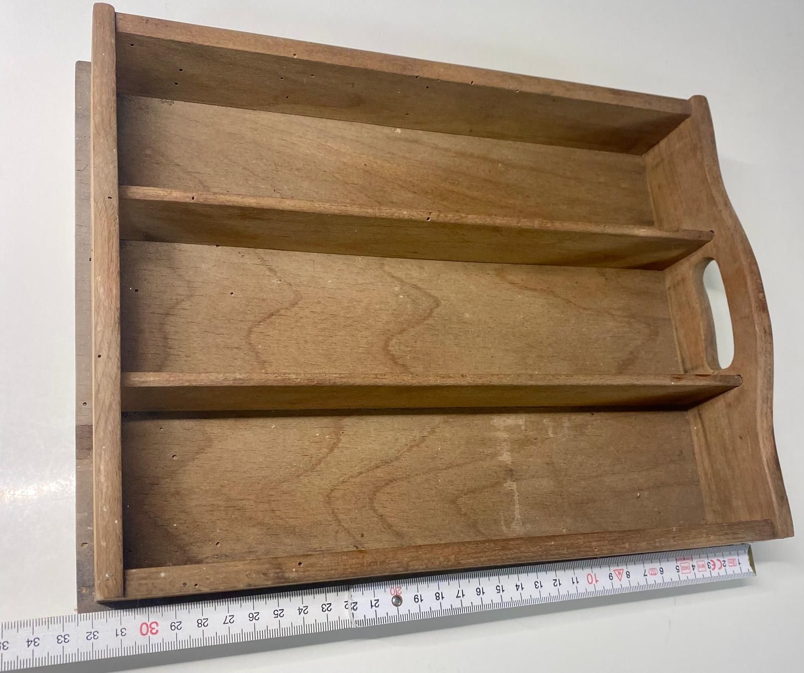 Tutte le decorazioni: Holz-Serviertableau, Vintage Stil, 3 Fächer – Usato da Krauchthal venduto da MEWA01