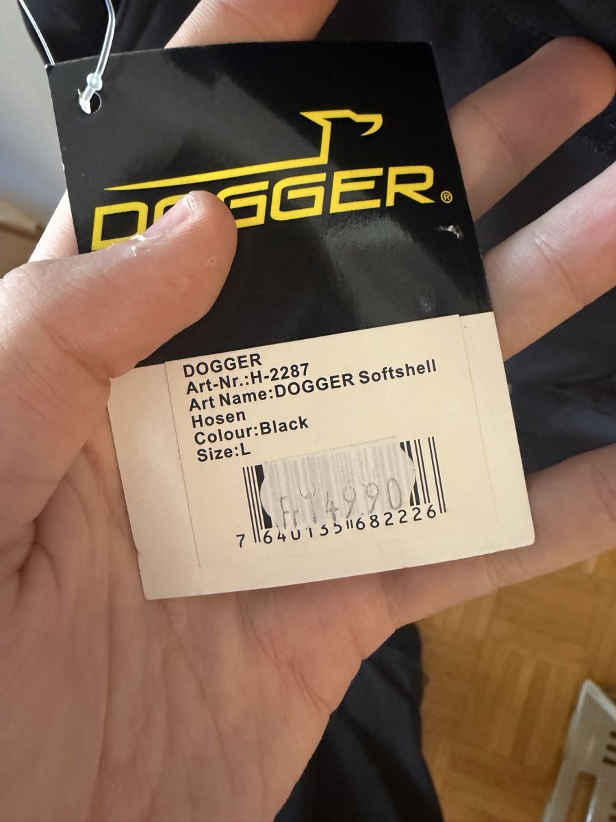 Dogger Pantaloni: DOGGER Softshell Pants Black Size L new – Nuovo e nell'imballaggio originale da Baden venduto da rau_5vtw 1