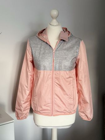 Windjacke aprikose/grau Gr. XS/34 NEU