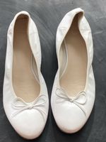 Navyboot Ballerina Leder Weiss Grösse 40
