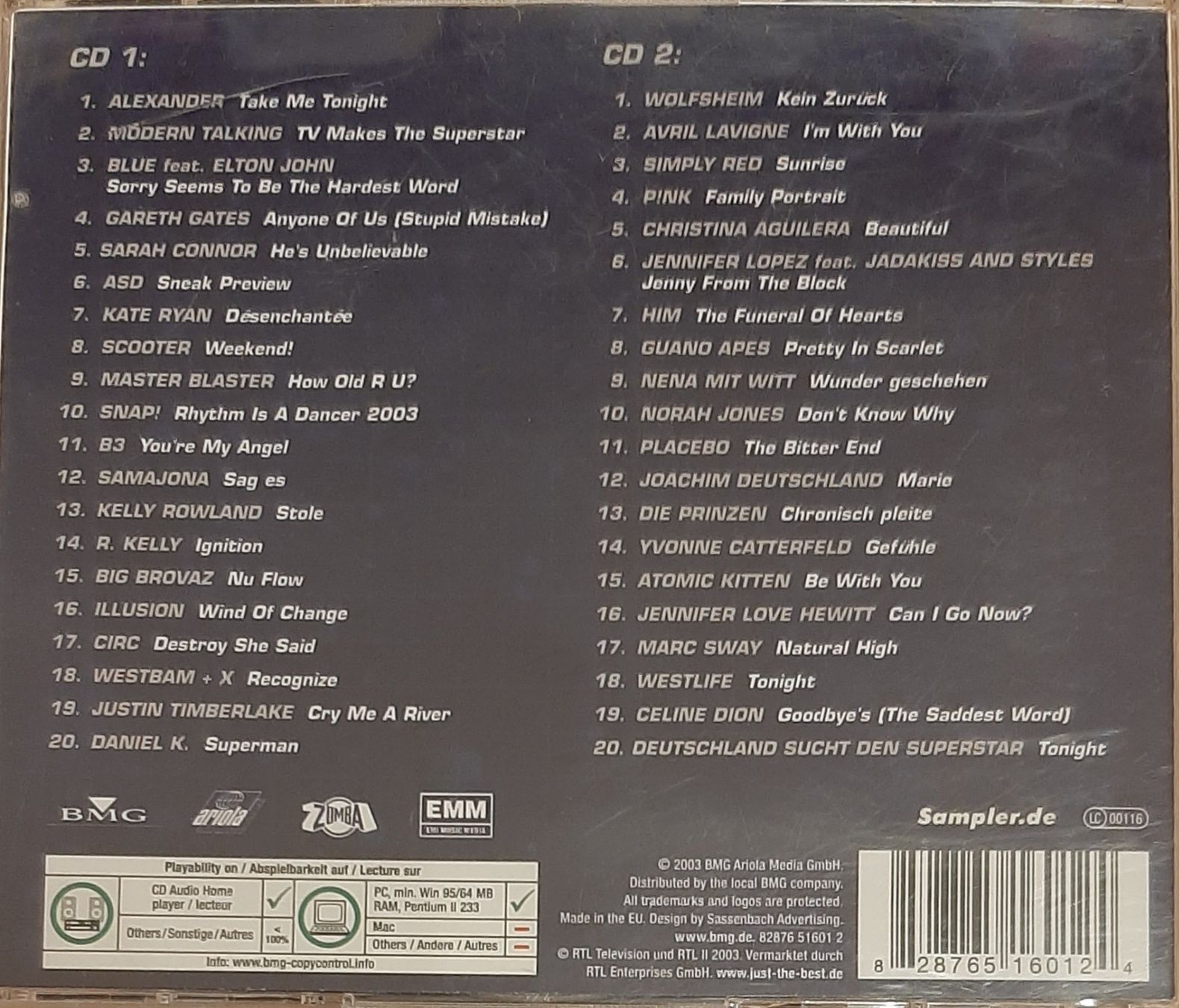 CDs: Just The Best Vol. 44, 2CD Hit Compilation Sampler 2003 – Gebraucht aus Schönenberg TG von breiti12 1