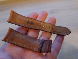 Jaeger Le-Coultre brown leather strap 21mm