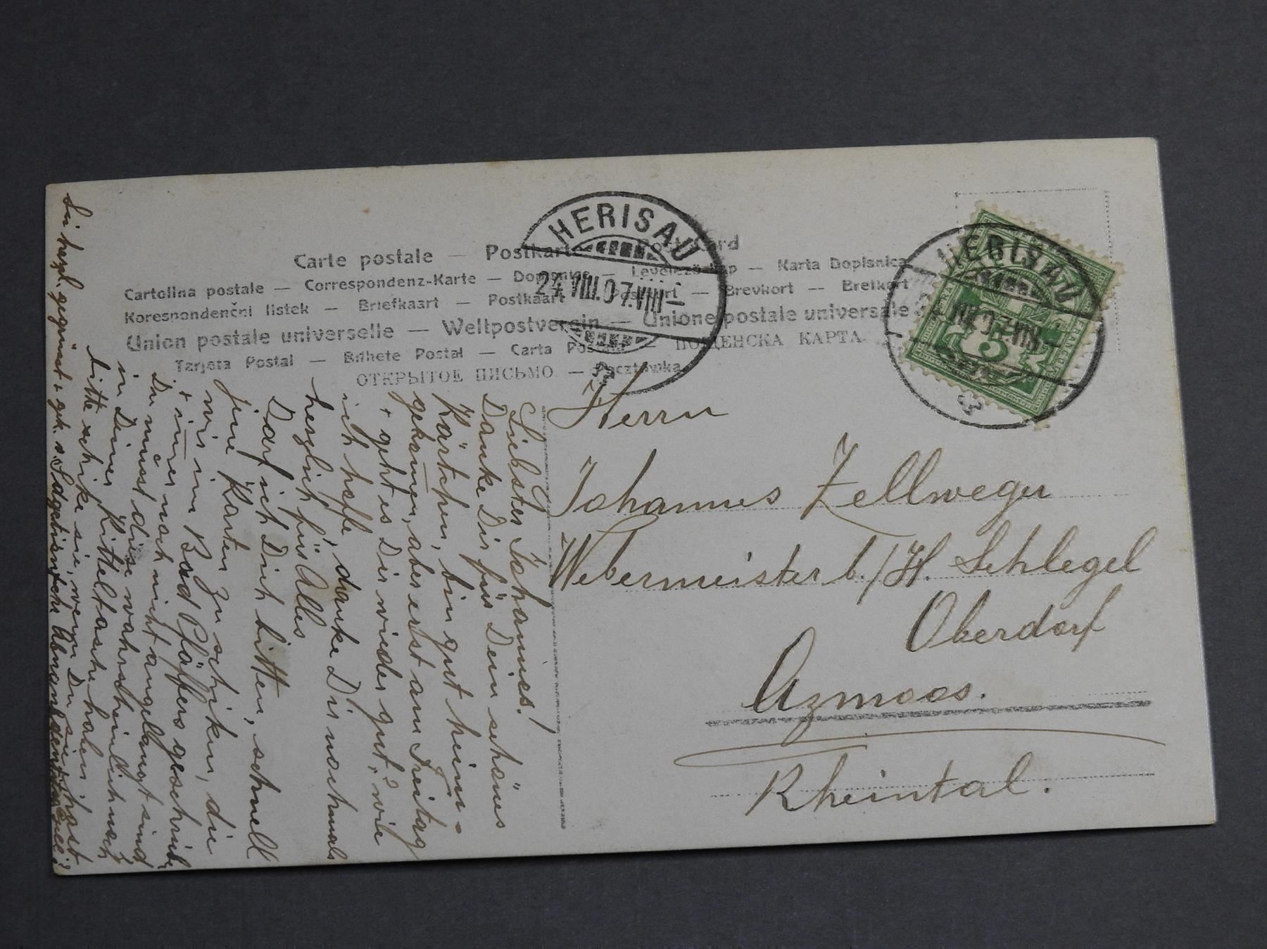 Cartoline postali: Herisau Schulhaus Säge ! – Usato da Rain venduto da 999-800-K 1