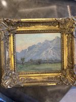 F.Rouge Tour d’Aï (chablais) 1895 peinture original !