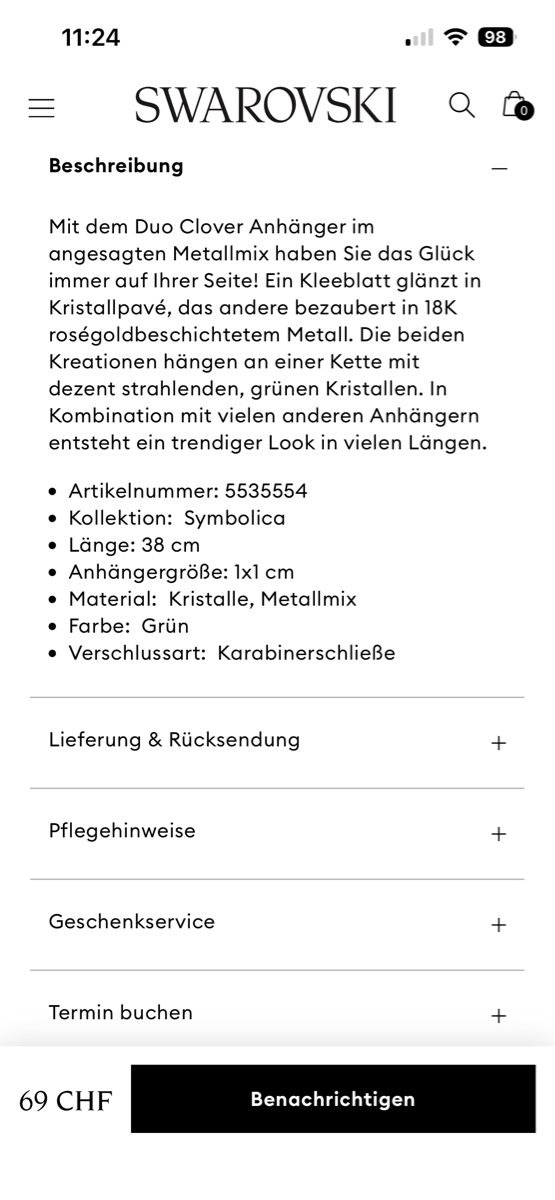 Swarovski Ketten: Swarovski Halskette  – Gebraucht aus Laupen BE von ole_l8gg 4