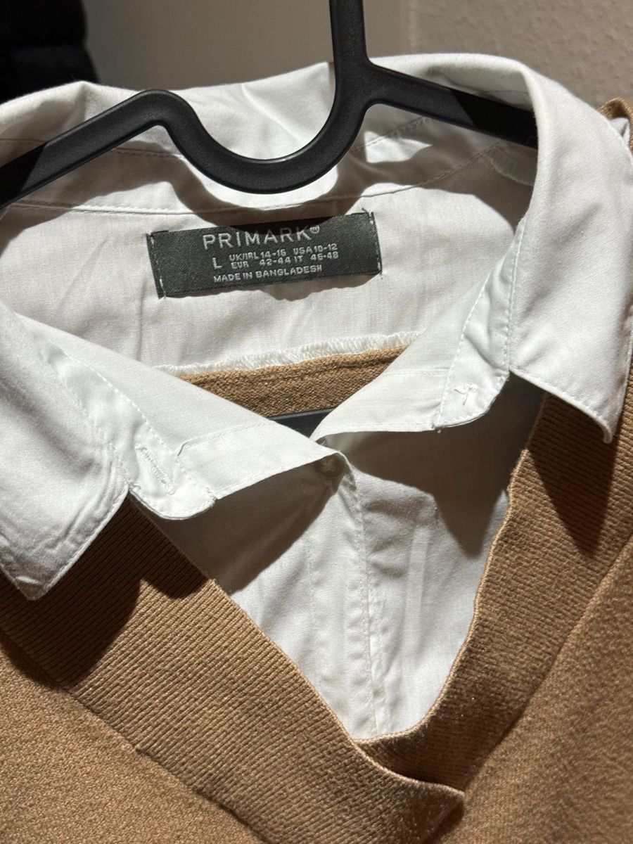 Pulls & Sweat-shirts: Pullunder mit Hemdkragen, Beige, Gr. L – D'occasion à Büsserach par SalebyGianni 2