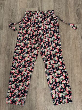 Kate Storm leichte Hose Sommer Blumen rot schwarz Gr. M