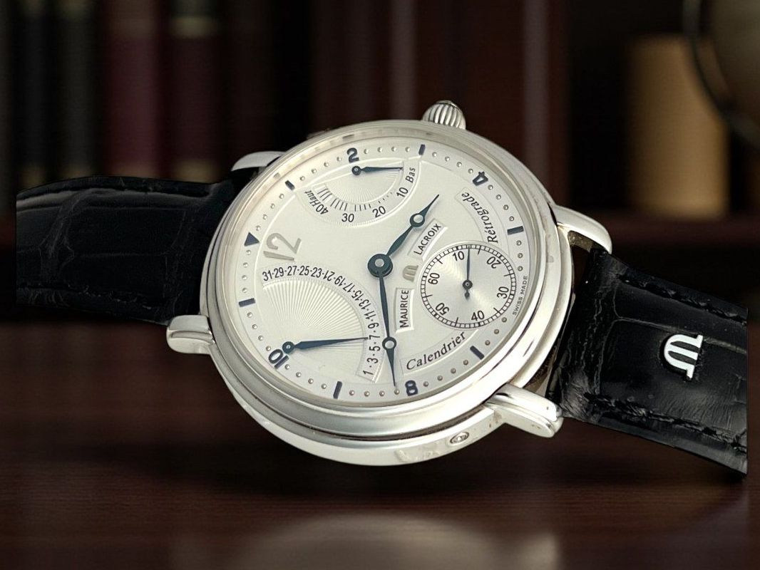 Maurice Lacroix Orologi: Maurice Lacroix Masterpiece Calendrier Rétrograde Ref. 51717 – Usato da Morges venduto da 24time 1