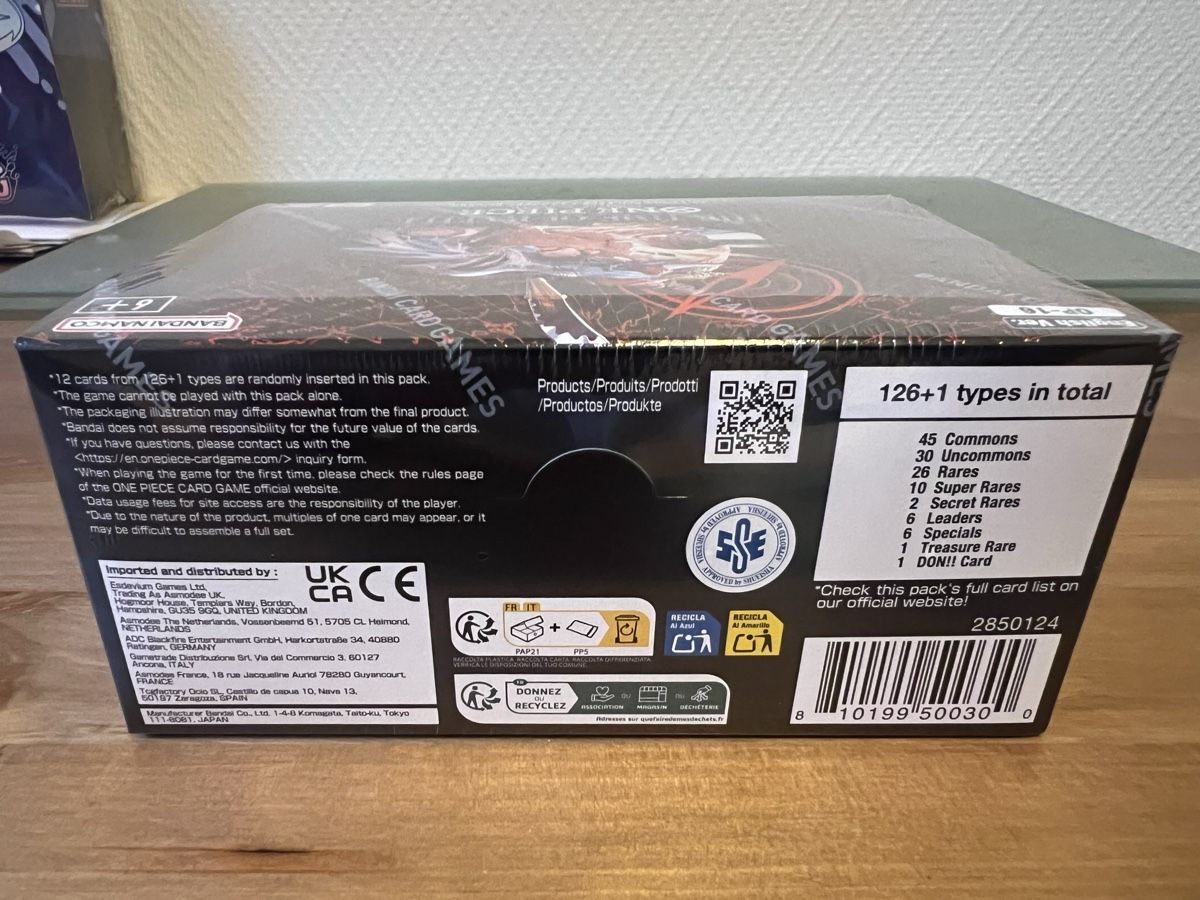 Bandai Sammelbilder & Trading cards: One piece pre-released Op16 Display – Neu und originalverpackt aus Lausanne von SGN_Collectible 2