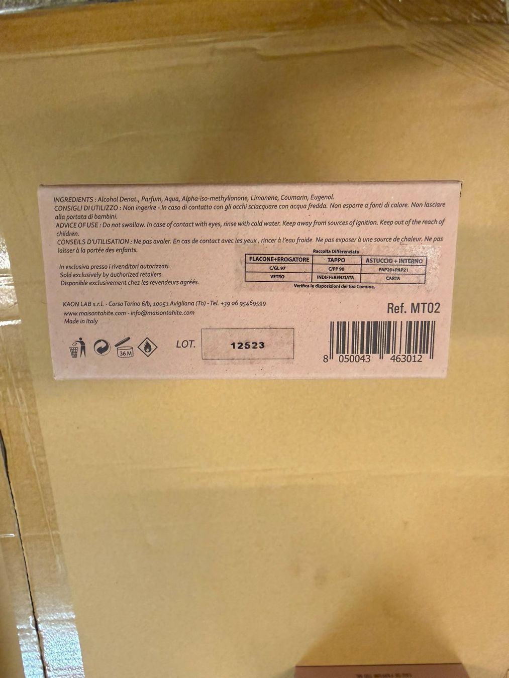 Profumi & Eau de Toilette: Maison Tahite Vanillade – Nuovo e nell'imballaggio originale da Wil SG venduto da A.Tar 1