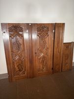 Antike Türfüllungen Holz aus Eiche geschnitzt 3 Stk